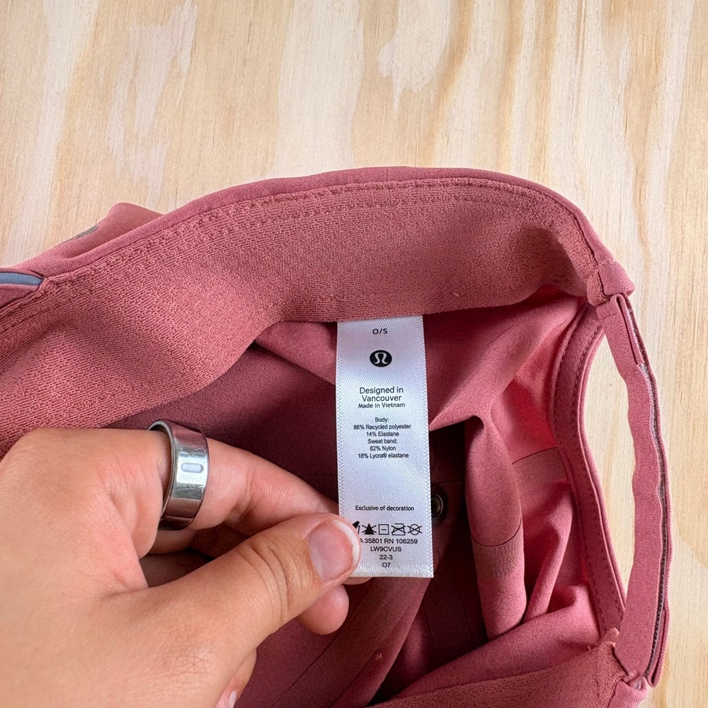Lululemon Fast and Free Running Hat Pink Rose Adjustable LW9CVUS Women O/S - Picture 2 of 7